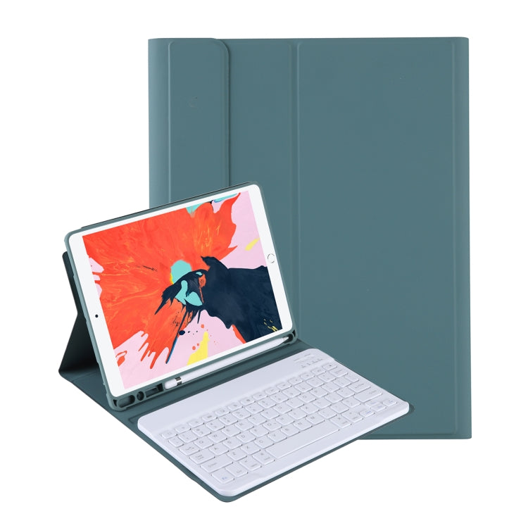 T098B Integrated Ultra-thin Candy Colors Bluetooth Keyboard Tablet Case for  iPad Air 11 2024 / 2025 / Air 4 10.9 inch 2020, with Stand & Pen Slot(Dark Green) - For iPad Air by PMC TechLife | Online Shopping South Africa | PMC TechLife | Buy Now Pay Later Mobicred