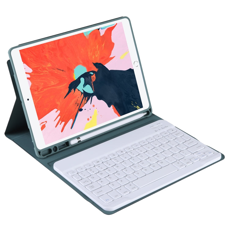 T098B Integrated Ultra-thin Candy Colors Bluetooth Keyboard Tablet Case for  iPad Air 11 2024 / 2025 / Air 4 10.9 inch 2020, with Stand & Pen Slot(Dark Green) - For iPad Air by PMC TechLife | Online Shopping South Africa | PMC TechLife | Buy Now Pay Later Mobicred