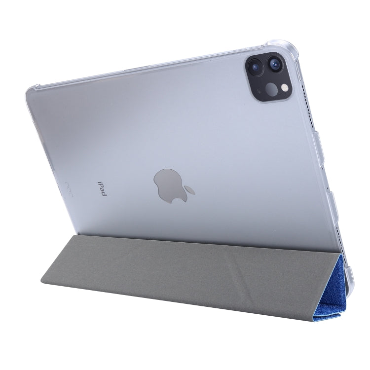Silk Texture Horizontal Deformation Flip Leather Case with Three-folding Holder For iPad Air 11 2024 / Air 2022 / 2020 10.9(Green) - iPad Air (2022) / (2020) 10.9 Cases by PMC TechLife | Online Shopping South Africa | PMC TechLife | Buy Now Pay Later Mobicred