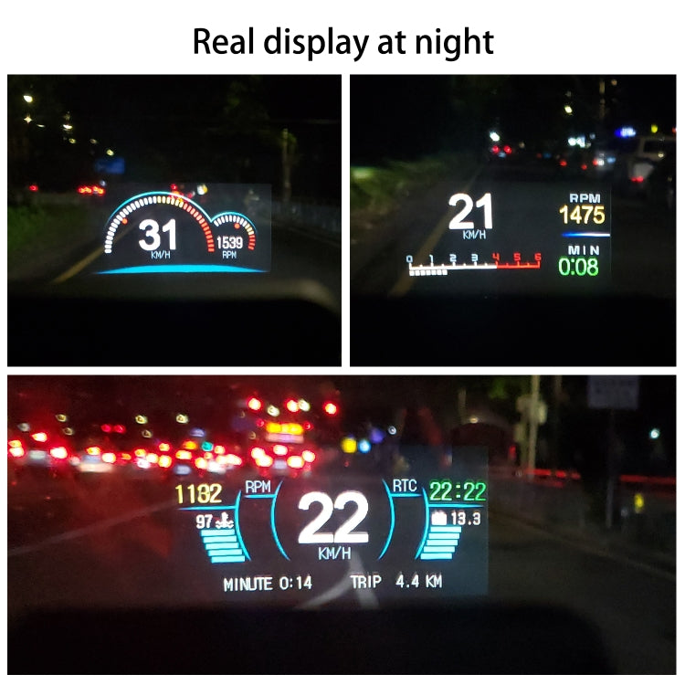 C1 OBD2 + GPS Mode Car HUD Head-up Display Compass / Speed / Water Temperature / Voltage Display / Speed Alarm / Fault Alarm - free shipping - PMC TechLife - Order now!
