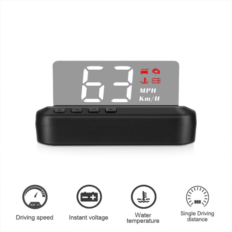 C100 Car HUD Head-up Display OBD2 Fault Code Elimination Overspeed / Fault Alarm - Head Up Display System by PMC TechLife | Online Shopping South Africa | PMC TechLife | Buy Now Pay Later Mobicred