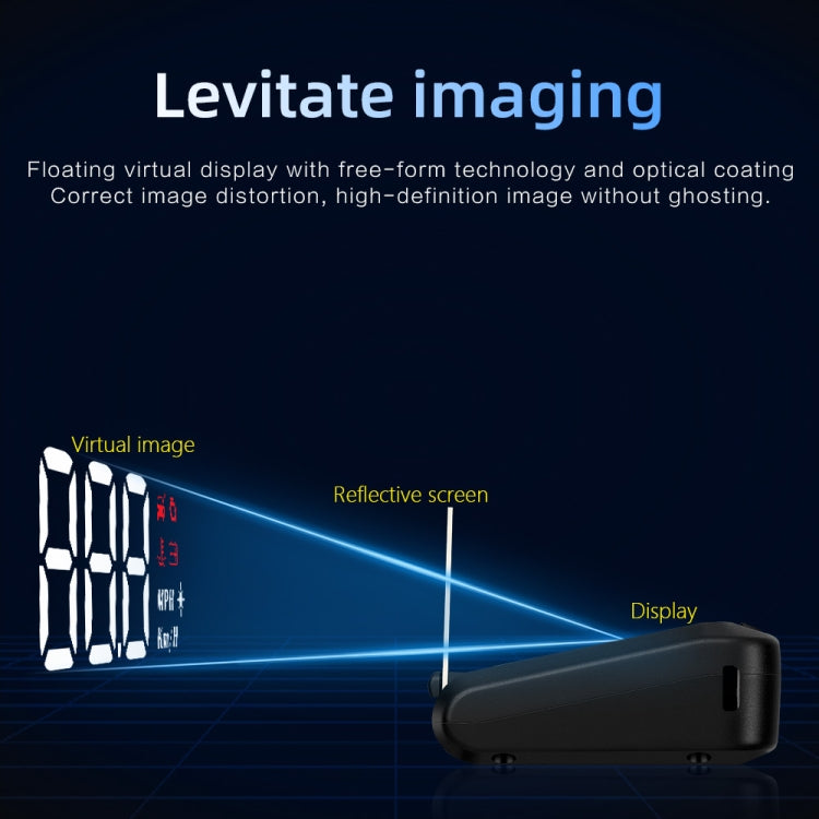 C100 Car HUD Head-up Display OBD2 Fault Code Elimination Overspeed / Fault Alarm - Head Up Display System by PMC TechLife | Online Shopping South Africa | PMC TechLife | Buy Now Pay Later Mobicred