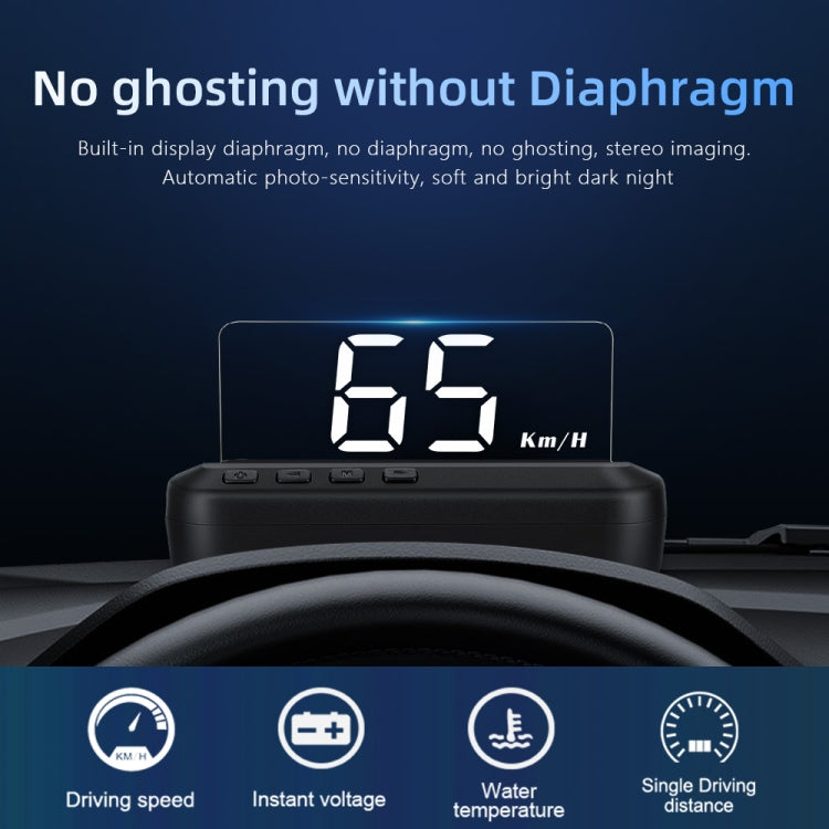 C100 Car HUD Head-up Display OBD2 Fault Code Elimination Overspeed / Fault Alarm - Head Up Display System by PMC TechLife | Online Shopping South Africa | PMC TechLife | Buy Now Pay Later Mobicred