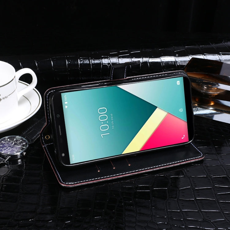 For Wiko Y61 idewei Crocodile Texture Horizontal Flip Leather Case with Holder & Card Slots & Wallet(Dark Blue) - More Brand by idewei | Online Shopping South Africa | PMC Jewellery | Buy Now Pay Later Mobicred