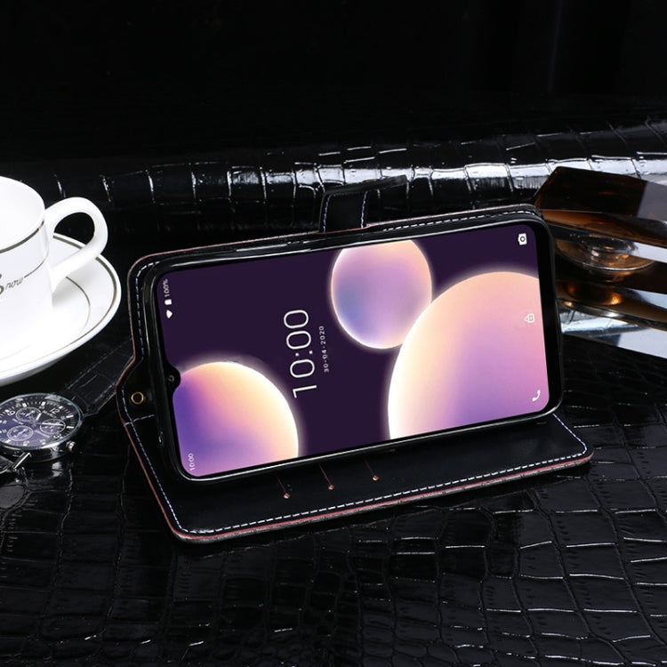 For Wiko View4 Lite idewei Crocodile Texture Horizontal Flip Leather Case with Holder & Card Slots & Wallet(Black) - More Brand by idewei | Online Shopping South Africa | PMC Jewellery | Buy Now Pay Later Mobicred