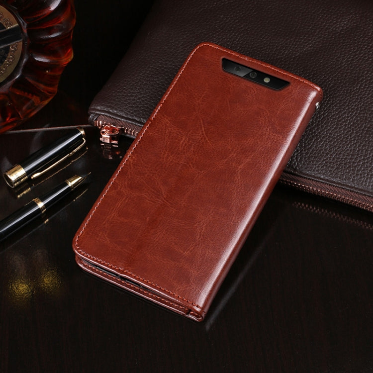 For Blackview BV5500 idewei Crazy Horse Texture Horizontal Flip Leather Case with Holder & Card Slots & Wallet(Brown) - More Brand by idewei | Online Shopping South Africa | PMC TechLife | Buy Now Pay Later Mobicred
