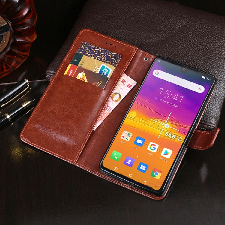 For Blackview BV9900 Pro idewei Crazy Horse Texture Horizontal Flip Leather Case with Holder & Card Slots & Wallet(Rose Red) - More Brand by idewei | Online Shopping South Africa | PMC TechLife | Buy Now Pay Later Mobicred