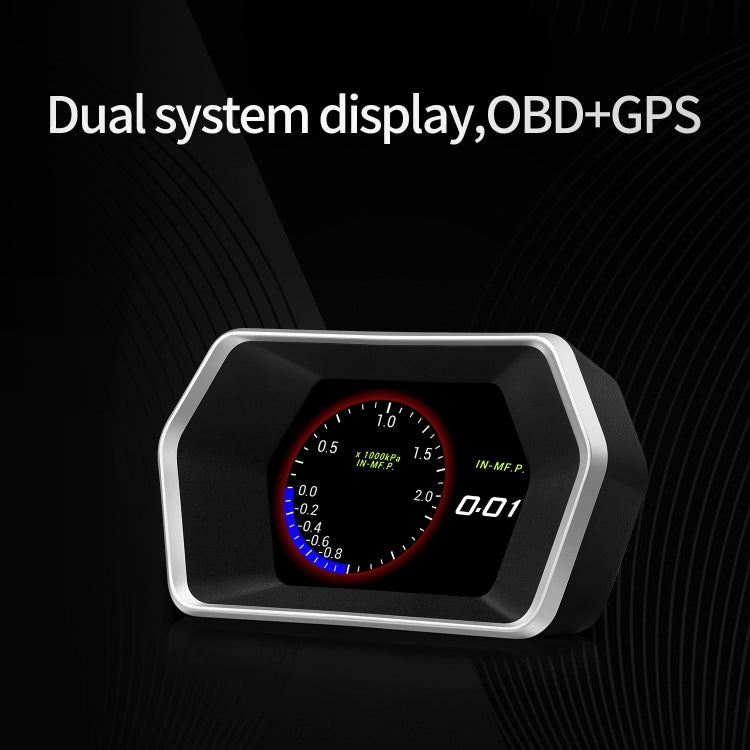 P17 Car HUD Head-up Display GPS Speed Meter Car OBD2 Fault Elimination Code - Head Up Display System by PMC TechLife | Online Shopping South Africa | PMC TechLife | Buy Now Pay Later Mobicred