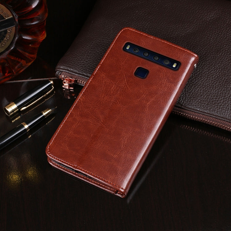 For TCL 10L idewei Crazy Horse Texture Horizontal Flip Leather Case with Holder & Card Slots & Wallet(Dark Blue) - TCL by idewei | Online Shopping South Africa | PMC Jewellery | Buy Now Pay Later Mobicred