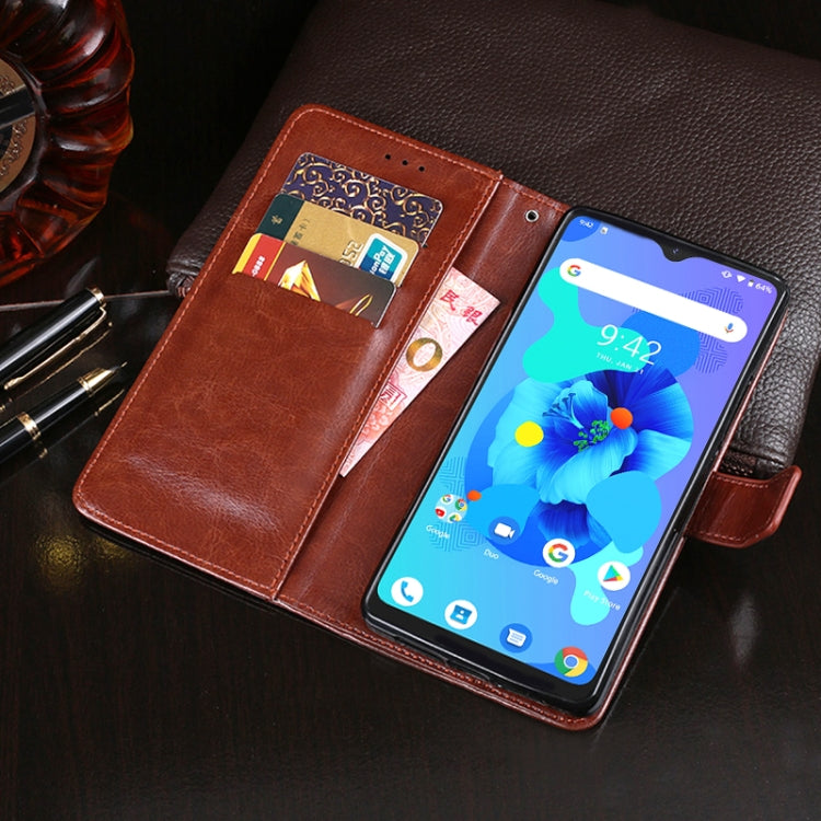 For Umidigi A7 idewei Crazy Horse Texture Horizontal Flip Leather Case with Holder & Card Slots & Wallet(Black) - More Brand by idewei | Online Shopping South Africa | PMC Jewellery | Buy Now Pay Later Mobicred