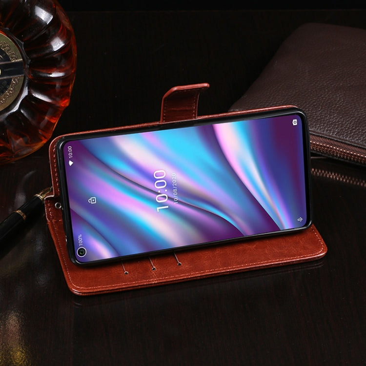 For Wiko View 5 idewei Crazy Horse Texture Horizontal Flip Leather Case with Holder & Card Slots & Wallet(Red) - free shipping - PMC Jewellery - Order now!