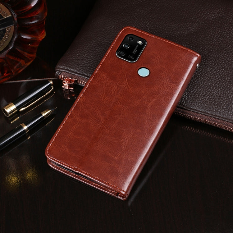For Wiko View 5 idewei Crazy Horse Texture Horizontal Flip Leather Case with Holder & Card Slots & Wallet(Sky Blue) - free shipping - PMC Jewellery - Order now!