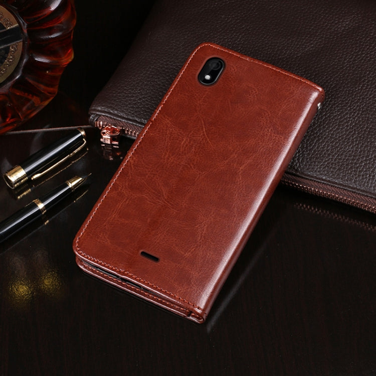 For Wiko Y61 idewei Crazy Horse Texture Horizontal Flip Leather Case with Holder & Card Slots & Wallet(Black) - More Brand by idewei | Online Shopping South Africa | PMC Jewellery | Buy Now Pay Later Mobicred