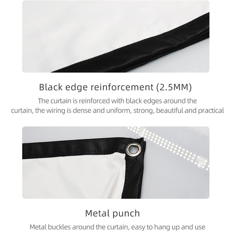 Simple Folding High Density Polyester Projector Film Curtain, Size:84 inch (4:3) Projection Area: 172x128cm - Film Curtains by PMC TechLife | Online Shopping South Africa | PMC TechLife | Buy Now Pay Later Mobicred