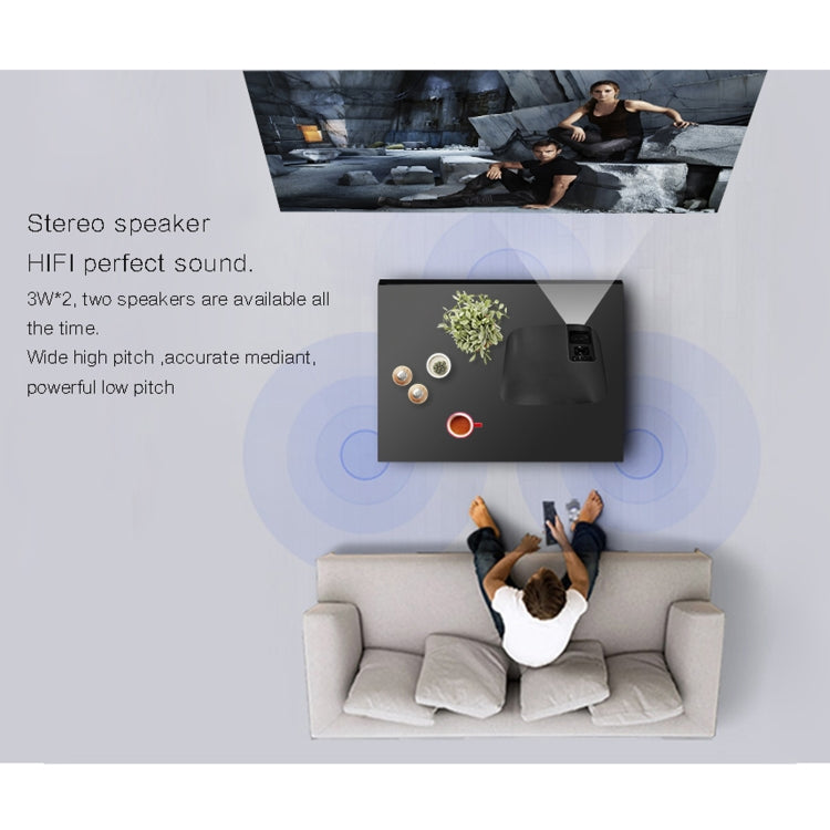 YG610 1280x768P Portable Home Theater LED HD Digital Projector, Support Mobile Phone Plug-in Connection - LED Projector by PMC TechLife | Online Shopping South Africa | PMC TechLife | Buy Now Pay Later Mobicred