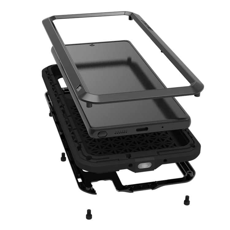 For Samsung Galaxy Note 20 LOVE MEI Metal Shockproof Waterproof Dustproof Protective Case without Glass(Army Green) - Galaxy Note20 Cases by LOVE MEI | Online Shopping South Africa | PMC TechLife | Buy Now Pay Later Mobicred