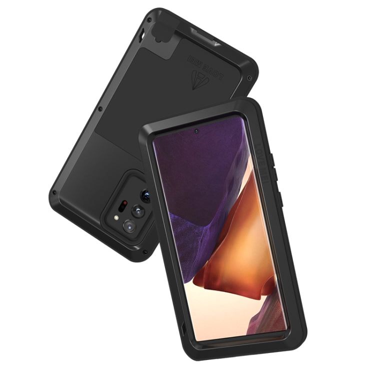 For Samsung Galaxy Note 20 Ultra LOVE MEI Metal Shockproof Waterproof Dustproof Protective Case without Glass(Yellow) - Galaxy Note20 Ultra Cases by LOVE MEI | Online Shopping South Africa | PMC TechLife | Buy Now Pay Later Mobicred