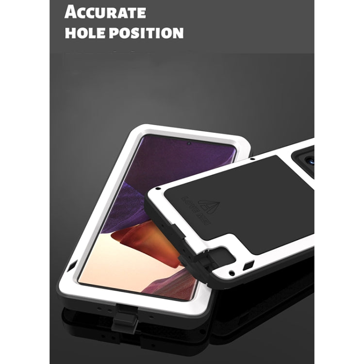 For Samsung Galaxy Note 20 Ultra LOVE MEI Metal Shockproof Waterproof Dustproof Protective Case without Glass(Yellow) - Galaxy Note20 Ultra Cases by LOVE MEI | Online Shopping South Africa | PMC TechLife | Buy Now Pay Later Mobicred