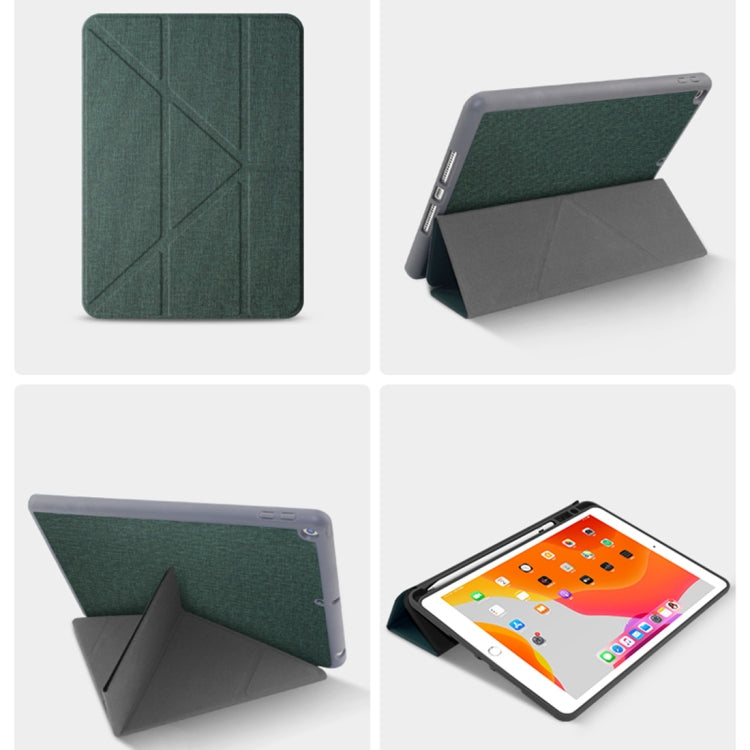 Mutural Multi-fold Smart Leather Tablet Case For iPad Air 2022 / 2020 10.9(Green) - free shipping - PMc TechLife - Order now!