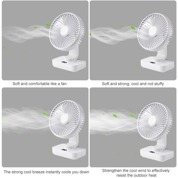 D606Y Portable Desktop Oscillating Small Fan (Black) - Electric Fans by PMC TechLife | Online Shopping South Africa | PMC TechLife