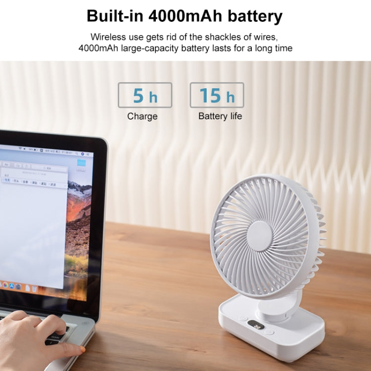 D606Y Portable Desktop Oscillating Small Fan (Black) - Electric Fans by PMC TechLife | Online Shopping South Africa | PMC TechLife