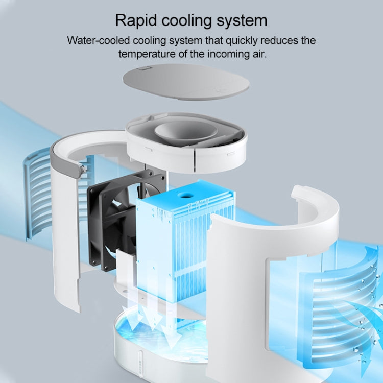 WT-F11 380ml Portable Elliptical Water-cooled Fan (Pink) - Electric Fans by PMC TechLife | Online Shopping South Africa | PMC TechLife | Buy Now Pay Later Mobicred