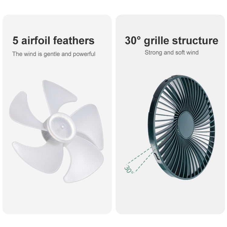 F701 Desktop Electric Fan with LED Display (White) - Electric Fans by PMC TechLife | Online Shopping South Africa | PMC TechLife | Buy Now Pay Later Mobicred