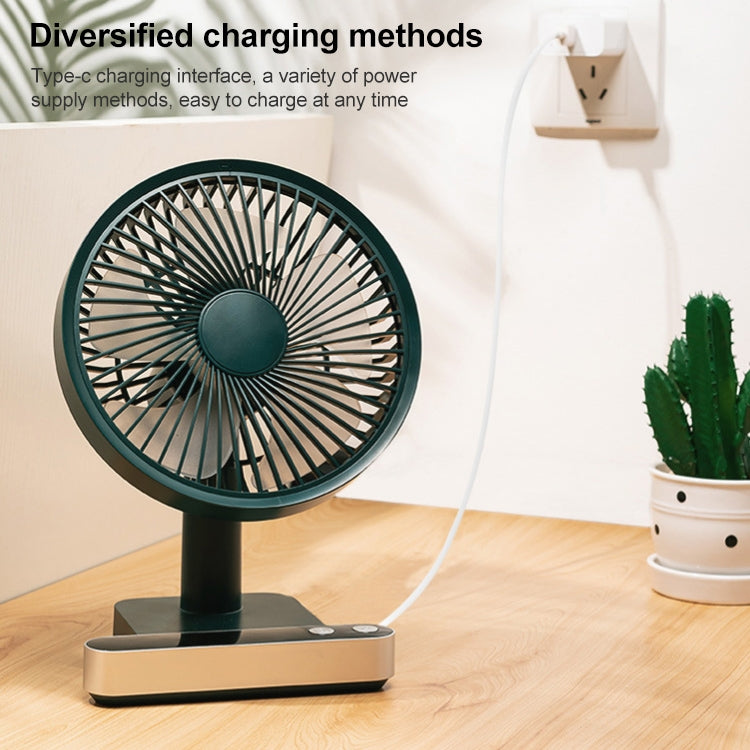 F702 Automatic Shaking Desktop Electric Fan with LED Display (White) - Electric Fans by PMC TechLife | Online Shopping South Africa | PMC TechLife | Buy Now Pay Later Mobicred