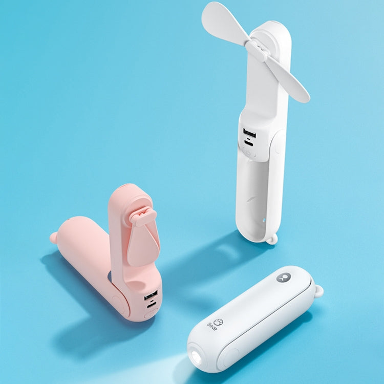 Xiaomi Youpin JISULIFE F8 Multifunctional Mini Fan Handheld Folding Fan(Pink) - free shipping - PMC Jewellery - Order now!