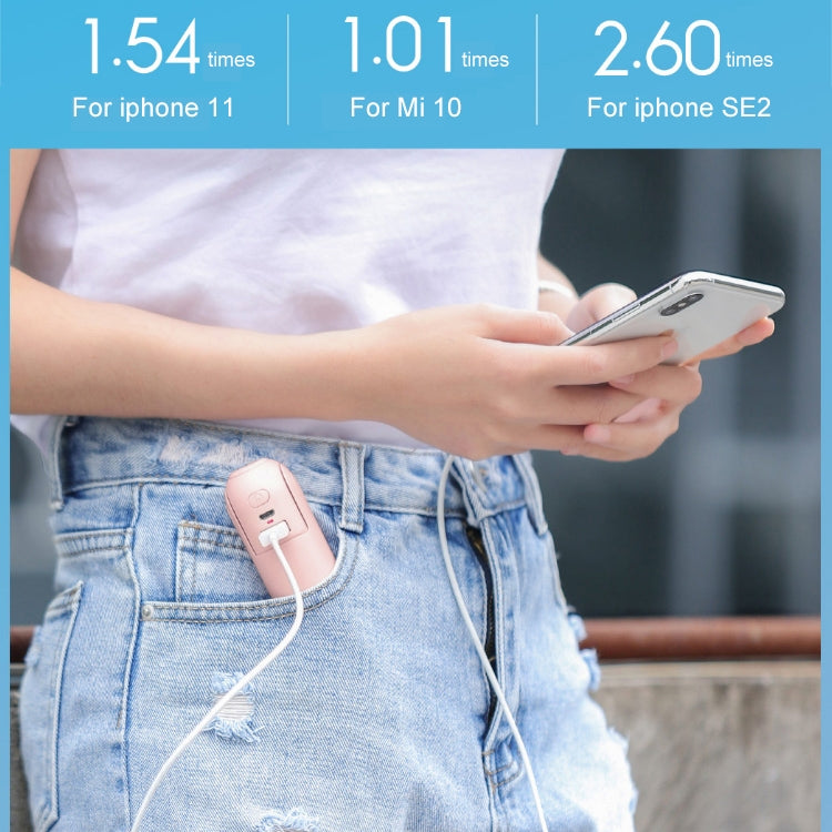 Xiaomi Youpin JISULIFE F8 Multifunctional Mini Fan Handheld Folding Fan(Pink) - free shipping - PMC Jewellery - Order now!