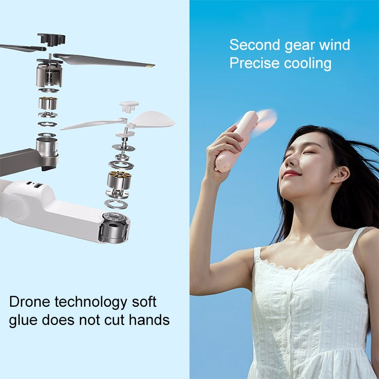 Xiaomi Youpin JISULIFE F8 Multifunctional Mini Fan Handheld Folding Fan(White) - free shipping - PMC Jewellery - Order now!