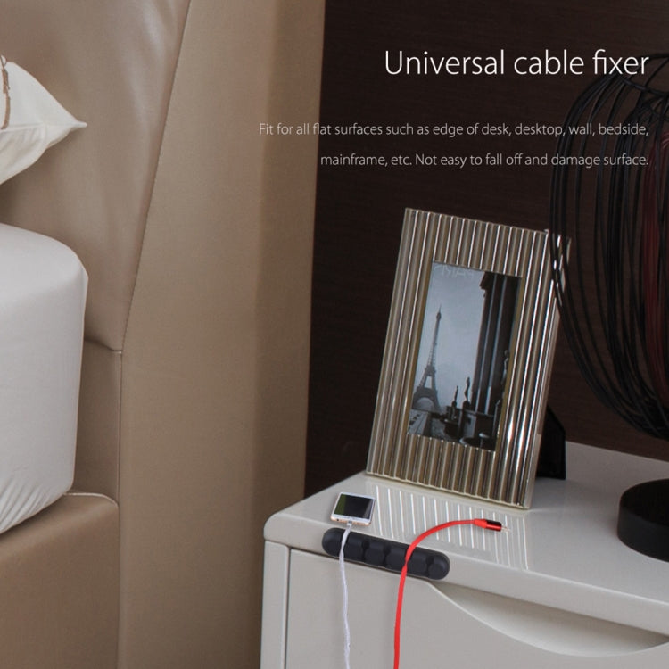 ORICO CBS5 Silicone Material Desktop Cable Manager Winder Fixer, Size: 9.6*2*1.2cm(Orange) - free shipping - PMC Jewellery - Order now!