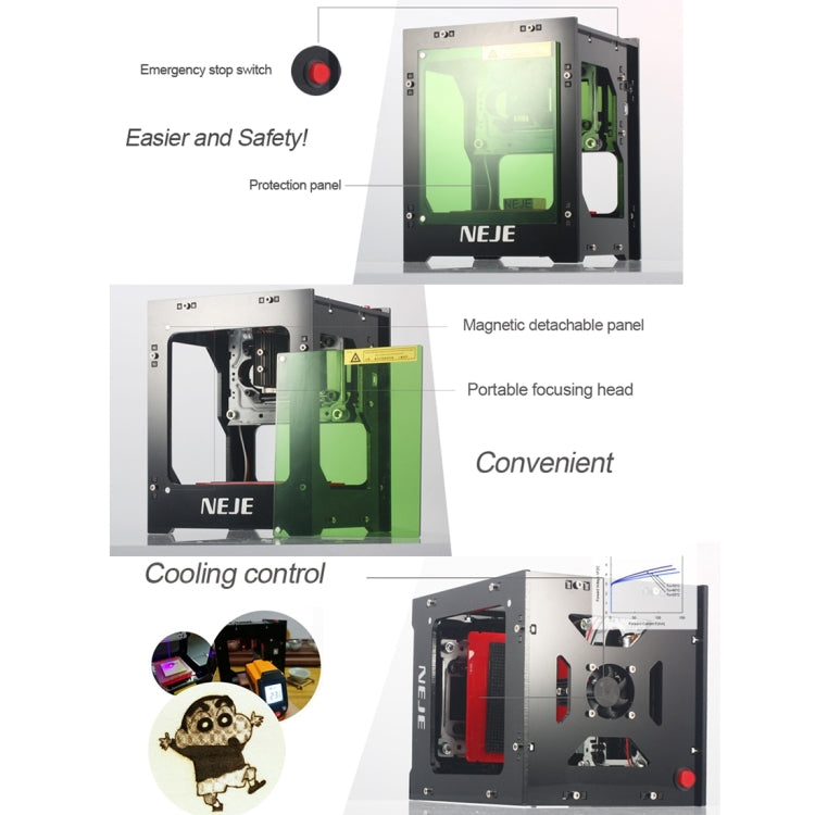 NEJE DK-8-KZ 1500mW USB DIY Laser Engraver Carving Machine - free shipping - PMC TechLife - Order now!