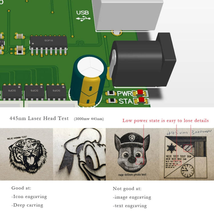 NEJE KZ 3000mW Bluetooth DIY USB Laser Engraver Carving Machine - free shipping - PMC TechLife - Order now!