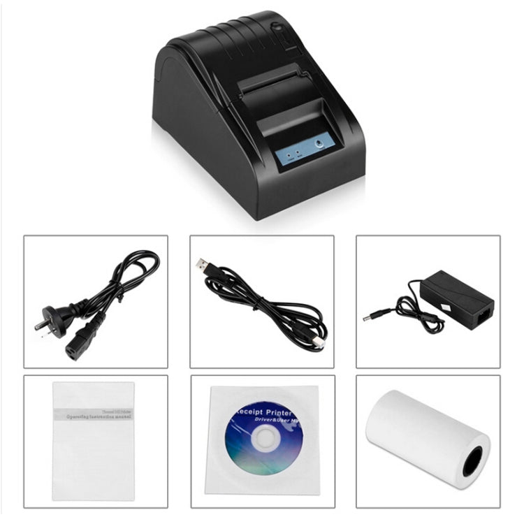 POS-5890T Portable 90mm / sec Thermal Receipt Printer, Compatible ESC/POS Command(Black) - Receipt Printers by PMC TechLife | Online Shopping South Africa | PMC TechLife | Buy Now Pay Later Mobicred