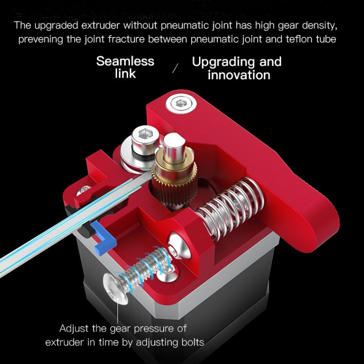 Creality All Metal Red Block Bowden Extruder Kit for Ender-3 / Ender-3 Pro / Ender-3 V2 / CR-10 Pro V2 3D Printer - Parts by Creality | Online Shopping South Africa | PMC TechLife | Buy Now Pay Later Mobicred
