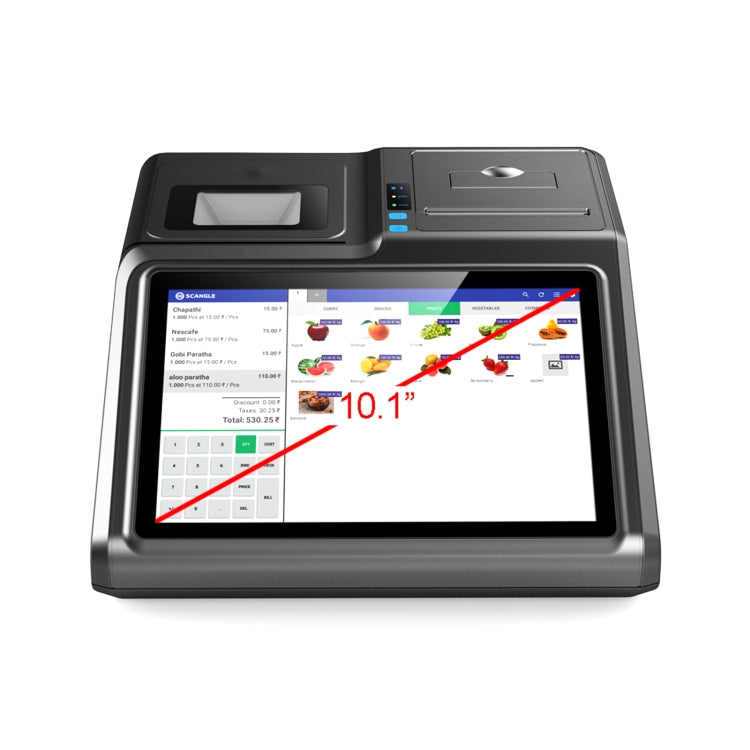 SGT-101W 10.1 inch Capacitive Touch Screen Cash Register, Intel J1900 Quad Core 2.0GHz, 4GB+64GB, AU Plug - Printer by PMc TechLife | Online Shopping South Africa | PMc TechLife | Buy Now Pay Later Mobicred