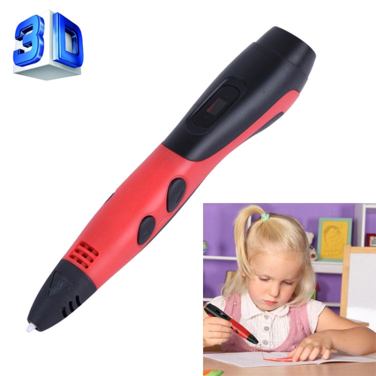 Gen 6th ABS / PLA Filament Kids DIY Drawing 3D Printing Pen with LCD Display(Red+Black) - 3D Printer by PMC TechLife | Online Shopping South Africa | PMC TechLife | Buy Now Pay Later Mobicred