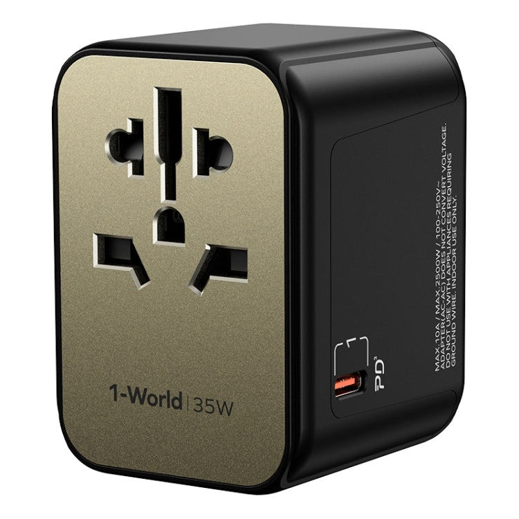MOMAX 1-World UA9 PD 35W Fast Charger Power Adapter (Gold) - free shipping - PMC TechLife - Order now!