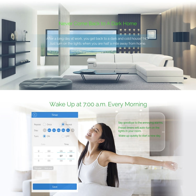 WS-US-02 EWeLink APP & Touch Control 2A 2 Gangs Tempered Glass Panel Smart Wall Switch, AC 90V-250V, US Plug - Smart Socket by PMC TechLife | Online Shopping South Africa | PMC TechLife | Buy Now Pay Later Mobicred