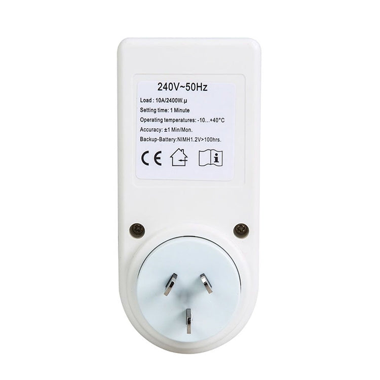 AC 240V Smart Home Plug-in LCD Display Clock Summer Time Function 12/24 Hours Changeable Timer Switch Socket, AU Plug - Energy Saving Timer Socket by PMC TechLife | Online Shopping South Africa | PMC TechLife | Buy Now Pay Later Mobicred