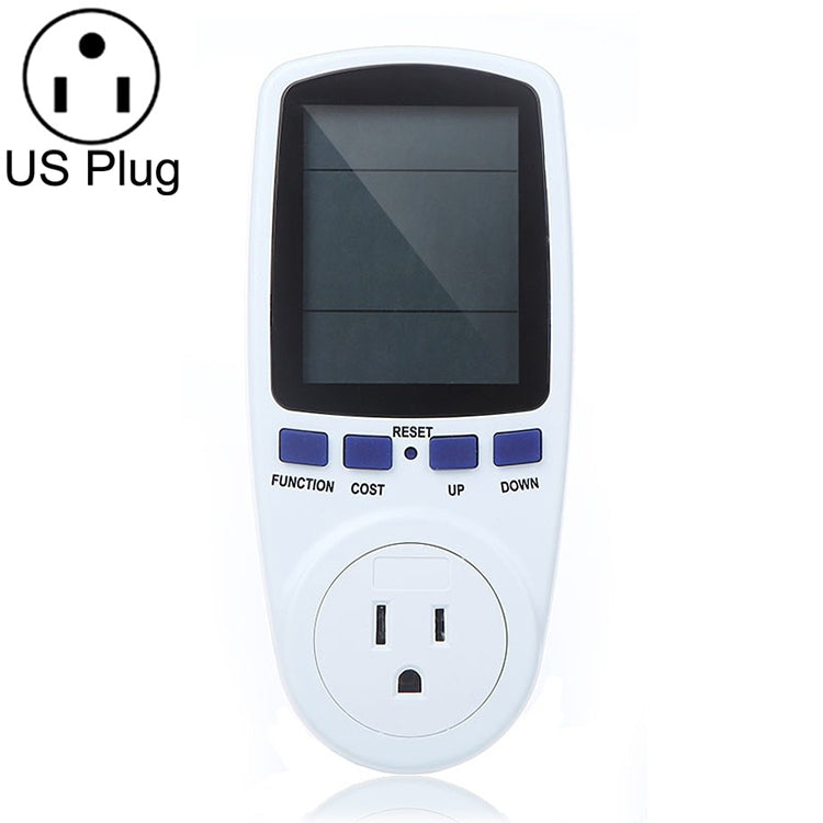 AC 120V 60Hz Max 15A LCD Display Power Meter Energy Watt Amps Volt Electricity Usage Monitor Analyzer, US Plug - Current & Voltage Tester by PMC TechLife | Online Shopping South Africa | PMC TechLife | Buy Now Pay Later Mobicred
