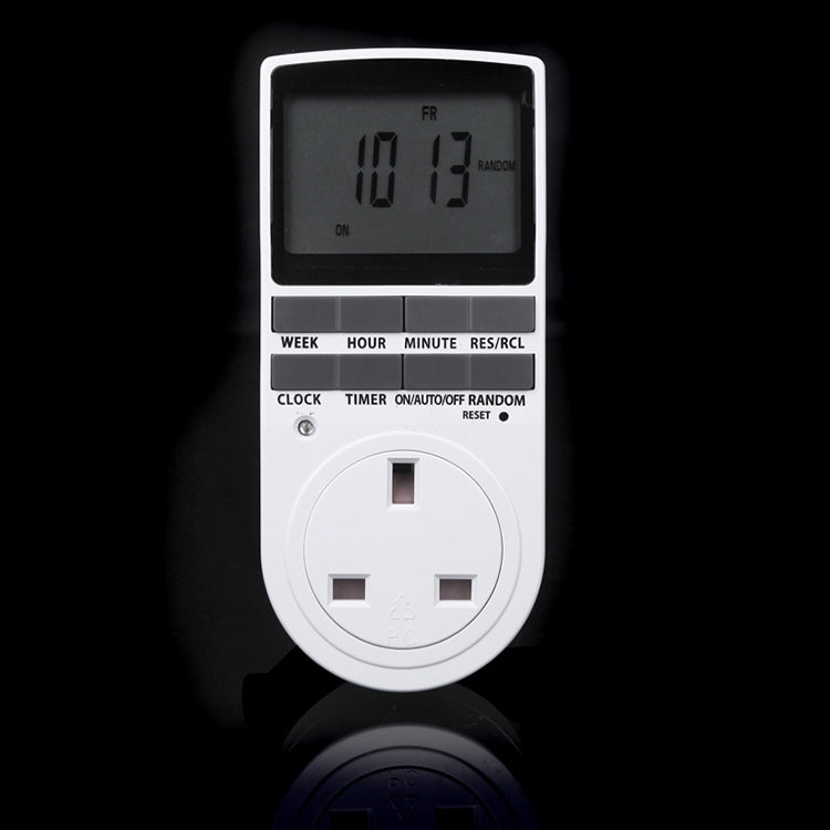 AC 230V Smart Home Plug-in LCD Display Clock Summer Time Function 12/24 Hours Changeable Timer Switch Socket, UK Plug - Energy Saving Timer Socket by PMC TechLife | Online Shopping South Africa | PMC TechLife | Buy Now Pay Later Mobicred