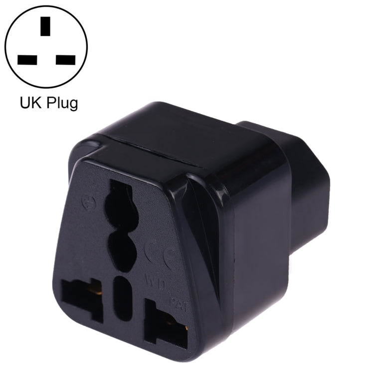 Portable Universal Socket to C14 Male Plug UPS PDU APC Computer Server Power Adapter Travel Charger (Black) - Plug Adaptor by PMC TechLife | Online Shopping South Africa | PMC TechLife