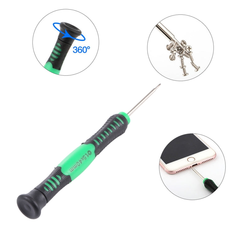 JIAFA JF-607-1.5 Cross 1.5 Mobile Phone Repair Screwdriver (Green) - free shipping - PMC TechLife - Order now!