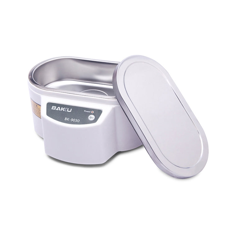 BAKU BK-9030 30W 0.8L LCD Display Ultrasonic Cleaner, AC 110V, US Plug(White) - free shipping - PMC TechLife - Order now!