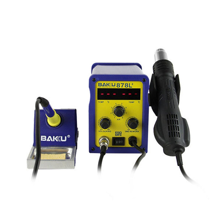 BAKU BK-878L2 AC 220V LED Display 2 in 1 Hot Air Gun Soldering Iron Soldering Station - Electric Soldering Iron by BAKU | Online Shopping South Africa | PMC TechLife | Buy Now Pay Later Mobicred