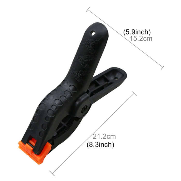 Woodworking Photo Studio Photography Backdrop Nylon Clip Support Spring Clamp, Length: 212mm - Clamps by PMC TechLife | Online Shopping South Africa | PMC TechLife