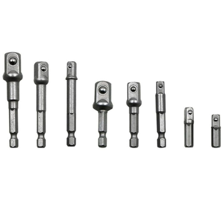 8 PCS/Set Socket Bit Extension Bar Hex Shank Adapter Drill Nut Driver Power Drill Bit, 1/4(65/50/30/25mm), 3/8(65/50mm), 1/2(73/50mm) - Hex Key & Spanner by PMC TechLife | Online Shopping South Africa | PMC TechLife