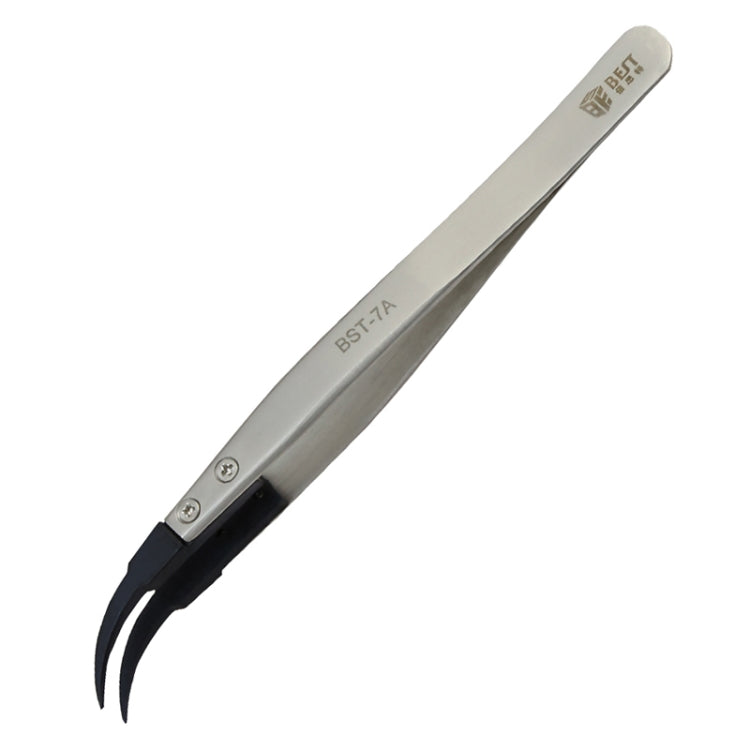 BEST BST-7A  Curved Head Tweezers for Mobile Phone / Computer Repair - Tweezers by BEST | Online Shopping South Africa | PMC TechLife | Buy Now Pay Later Mobicred